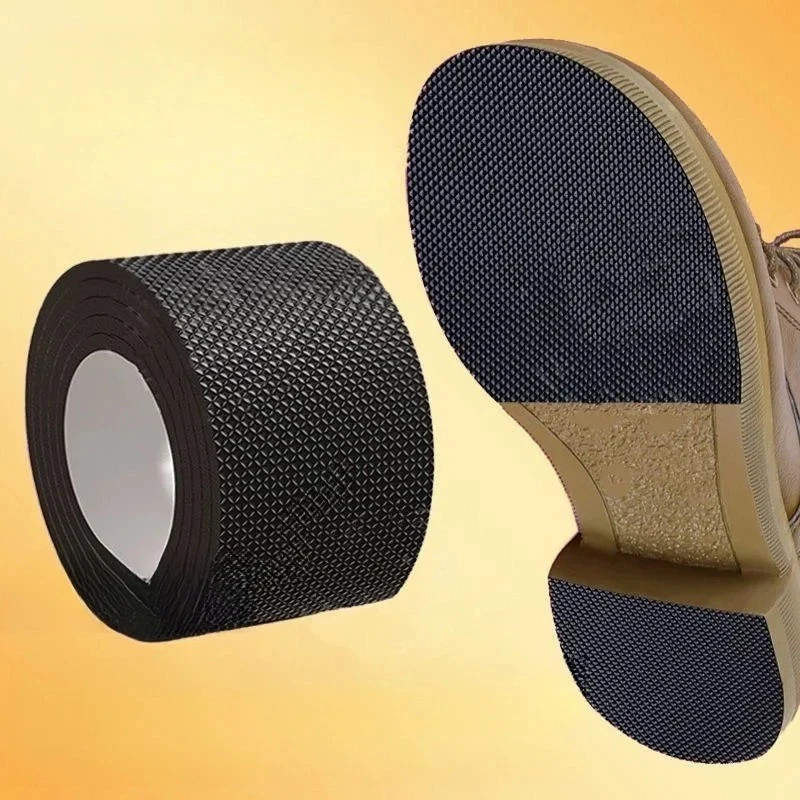 Self-Adhesive EVA Shoe Sole Repair Patch Black Rubber Anti-Slip Protector Pads