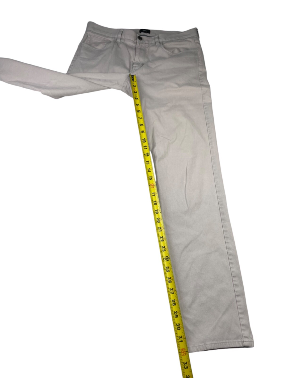 Vince Men’s Cotton Stretch 5-Pocket Pants Light Khaki/Tan • 33×32