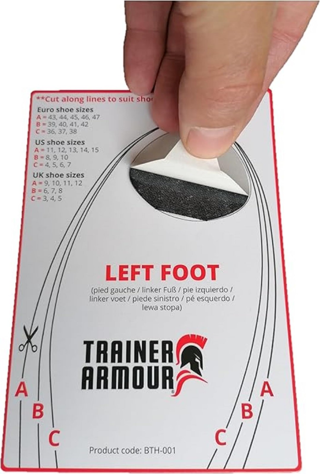 Self-Adhesive Big Toe Hole Repair Patches with Applicator – Shoe Toe Protection