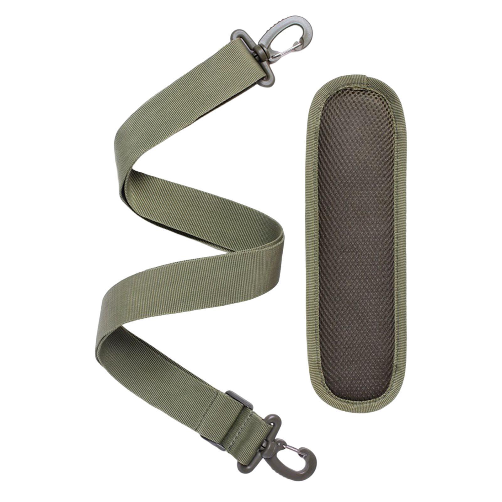 Green Adjustable Shoulder Strap Replacement with Thick Soft Pad Width 1.5in