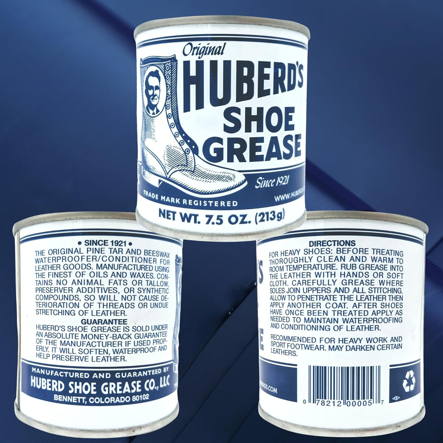 Huberd’S Shoe Grease, 7.5Oz: Waterproofs, Softens, Conditions Leather. Protects