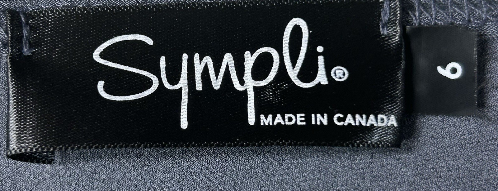 Simply 3/4 Sleeve Trapeze Minimalist Style Dress Pockets Silver/Gray Size Size 6