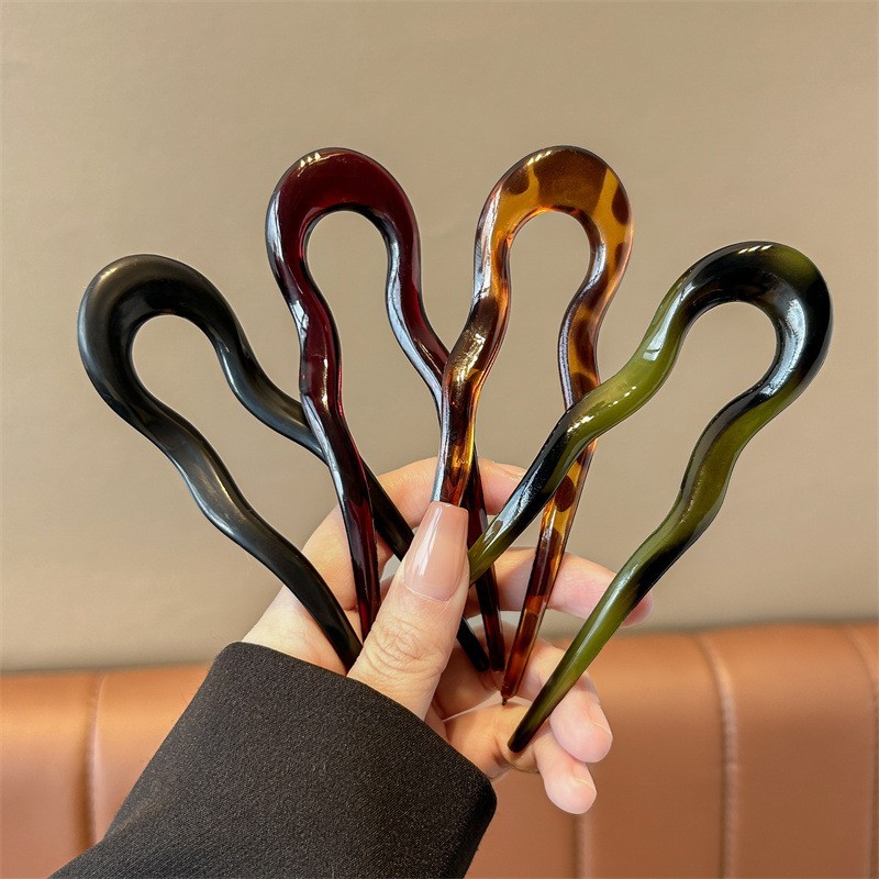 Women U Shaped Hairpin French Style Hair Pin Hair Stick Hair Fork Stick Pins NEW