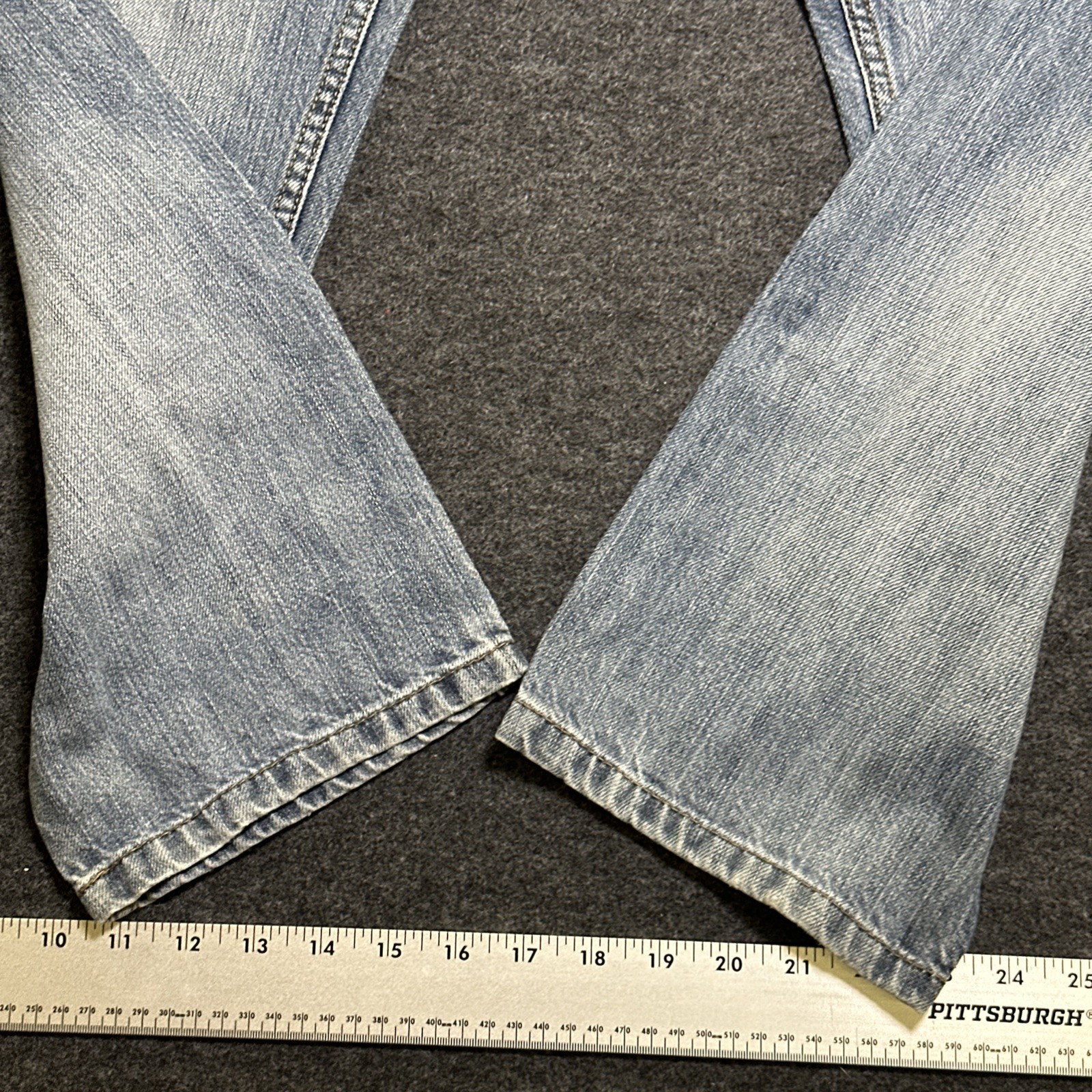 # 78 Levis 505 Regular Fit Jeans Mens 12 Husky Blue Denim Straight Leg 32×27