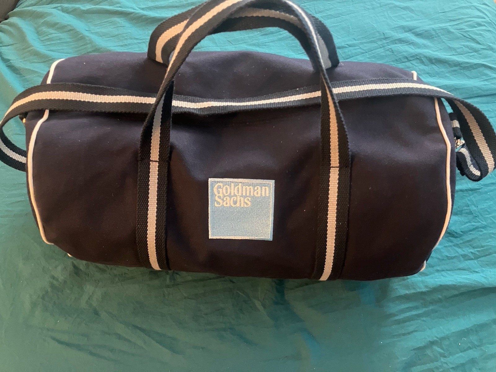 NEW Authentic 19” Goldman Sachs Duffle Banker Bag – Navy/Big Embroidered Logo