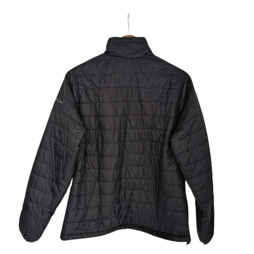 SMES Black Puffer Jacket Lightweight Full Zip Quilted Year Round Gorpcore Pack