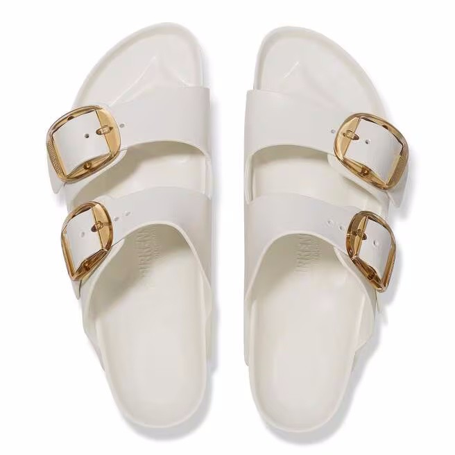 Birkenstock Womens Arizona Big Buckle EVA Sandals 1029651 – Eggshell