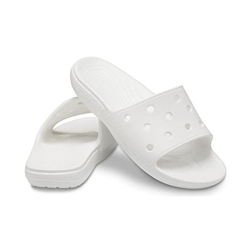 CROCS UNISEX ADULT CLASSIC SLIDE SANDALS MEN 4 WOMEN 6 WHITE