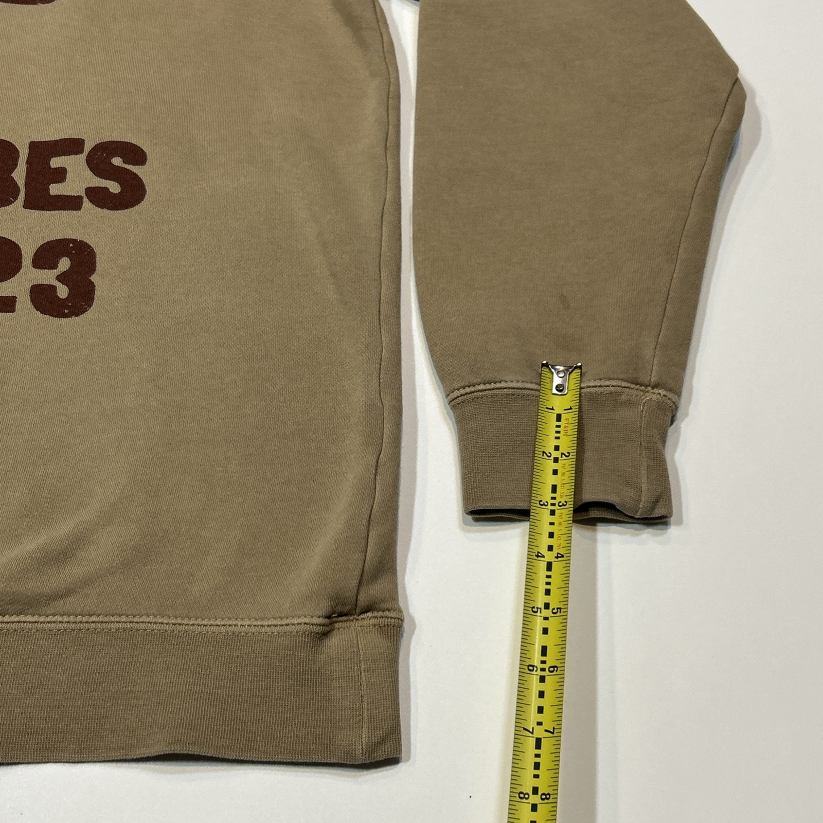 Old Dominion Mens Sweatshirt Large Beige No Bad Vibes World Tour Double Sided
