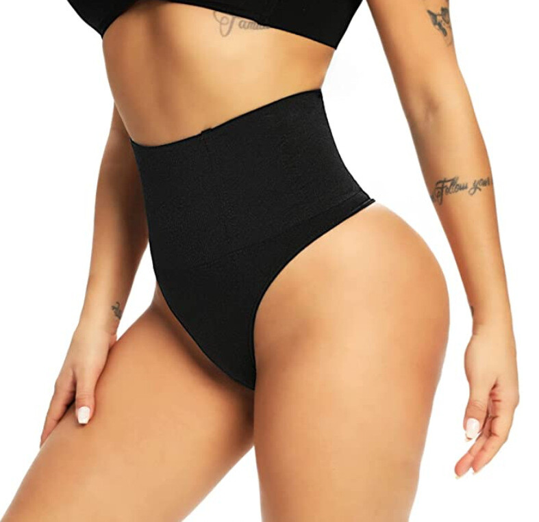 5pc Women Tummy Control Thong Shapewear High Waist Shaping Underwear Body Shaper