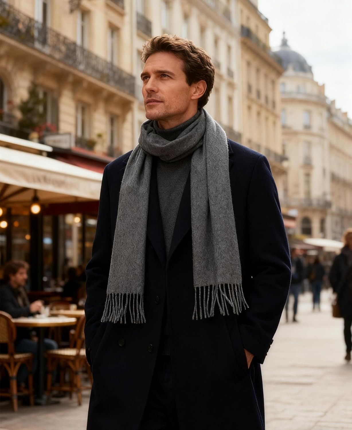 Winter Scarf for Men Women – Soft Warm Cashmere Feel Scarves Long Mens Shawl