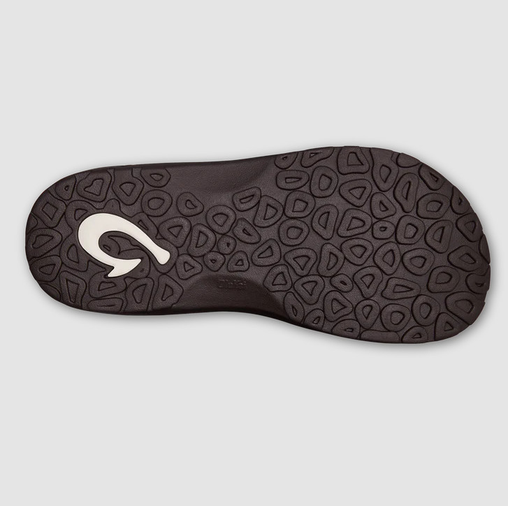 NEW OluKai Ohana Men’s Beach Sandals Tan Dark Java Water Resistant Flip Flops