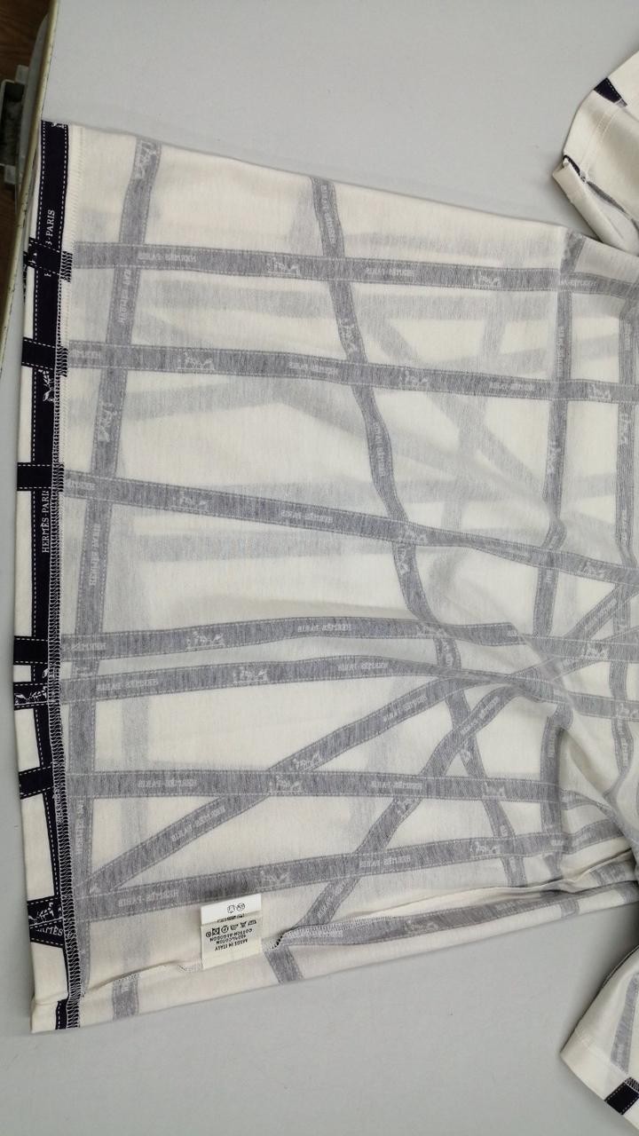 Hermes ME Cotton T-Shirt Top, Size M, 24cm Sleeve, 38in Length