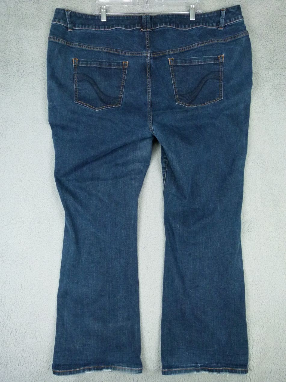 Lane Bryant Womens 28 Average 48×32 Blue Slim Boot Jeans