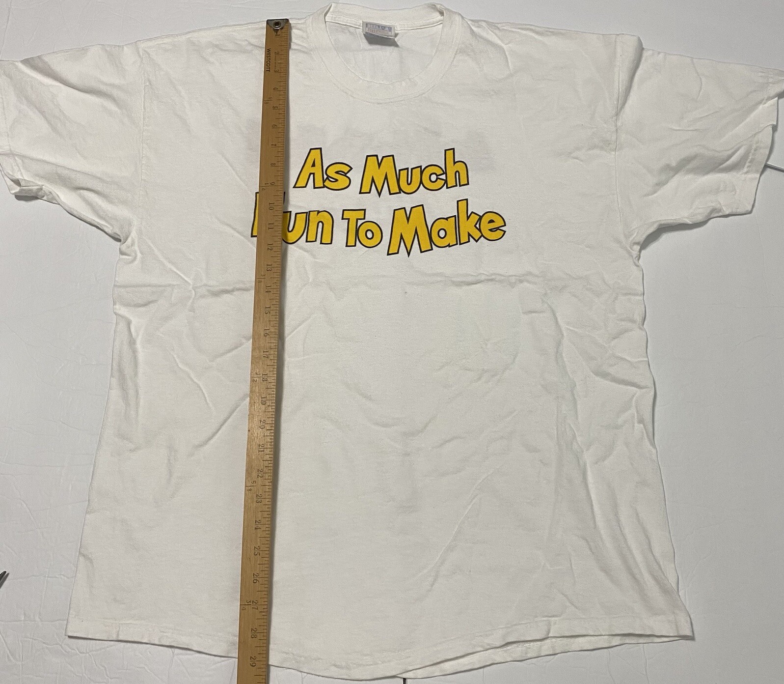 Jiffy Pop Shirt As Much Fun To Make Promo Size XL 2 Sided HAS HOLE & SHOWS AGING