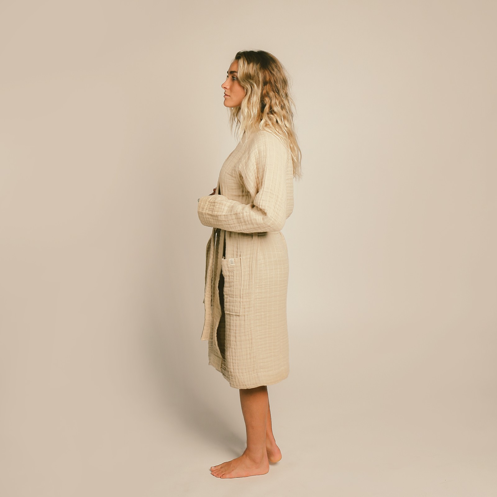 Happy Place Gauzy Sand Robe – Size X-Large