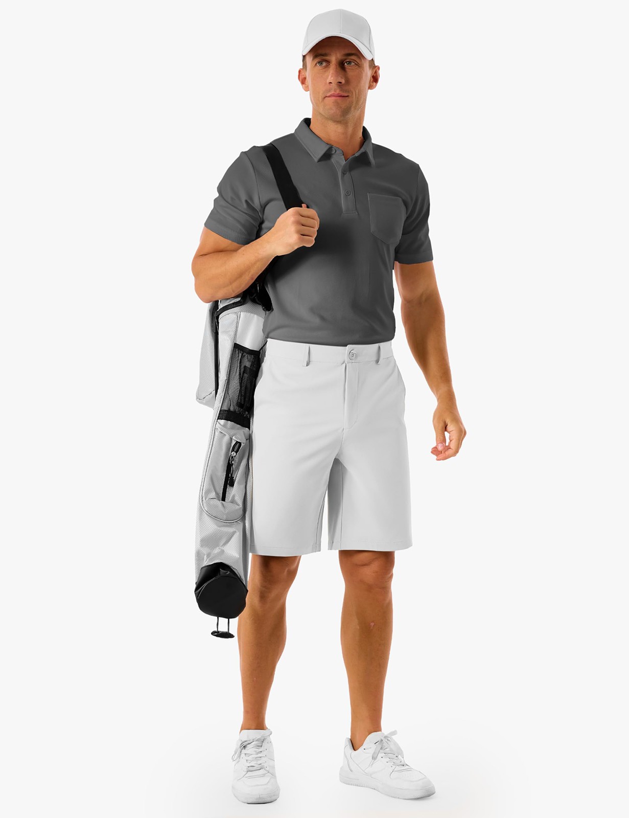 Men’s Golf Shorts 9 Inch Stretch Lightweight Dress Work Casual Shorts Quick Dry
