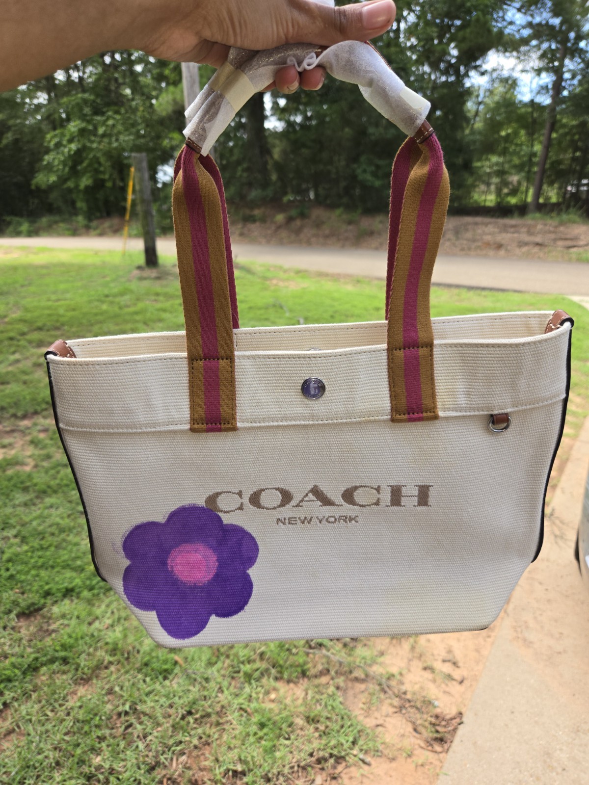 Coach Small Canvas Tote NATURAL, CK168