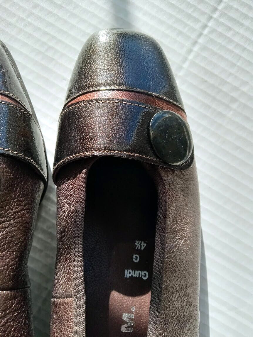 Theresia M. Women Dress Shoes, Gundi Gray Faux Leather Size US 7