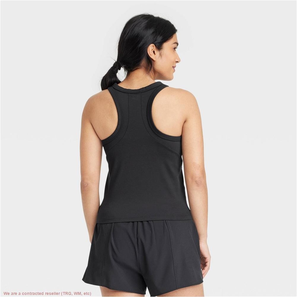 Women’s Highneck Racerback Tank Top – All In Motion Black M *SEE DEAL!!!*