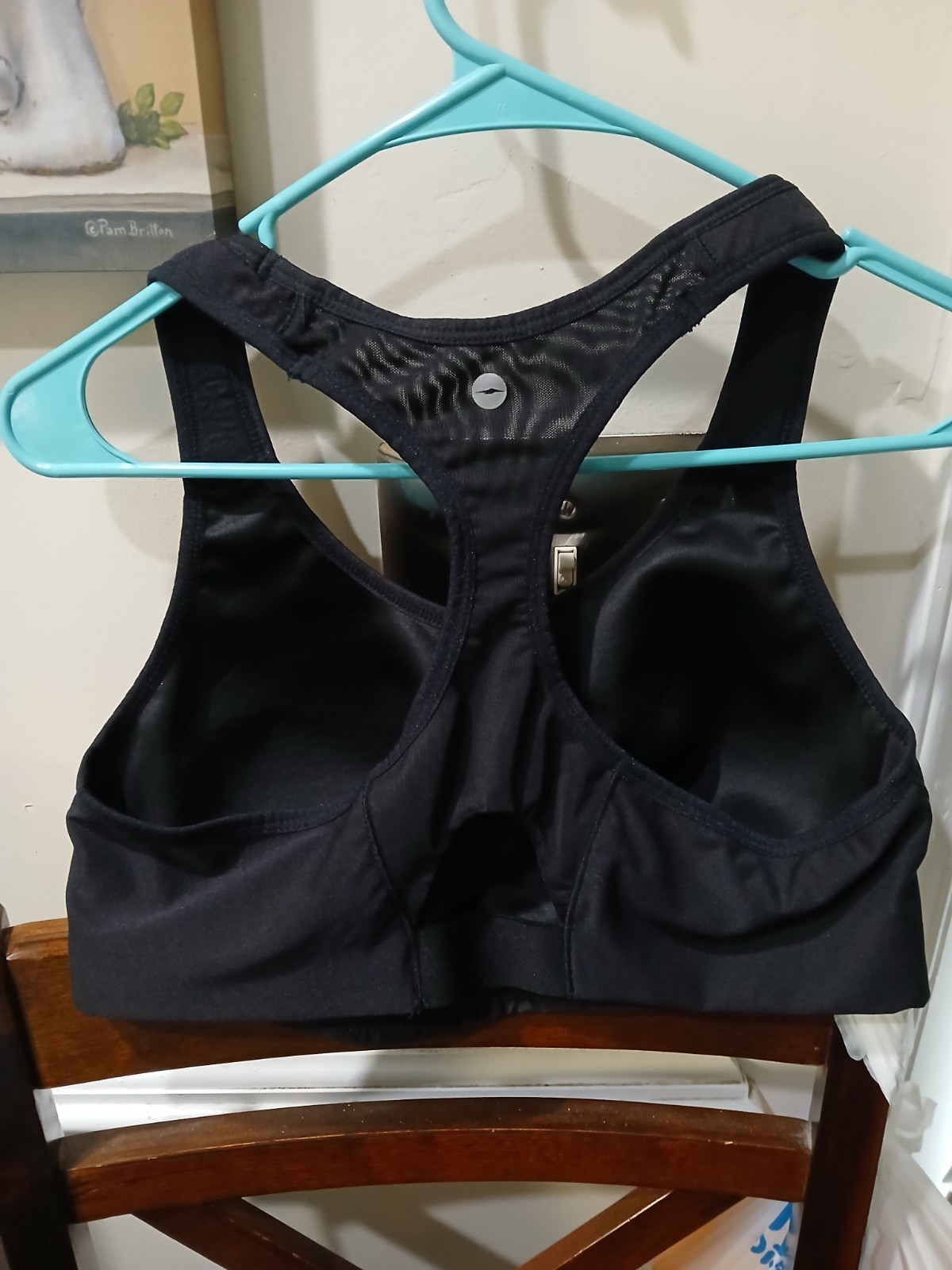 Avia Women’s Black XL G High Support Padded Mesh Racerback Sports Bra