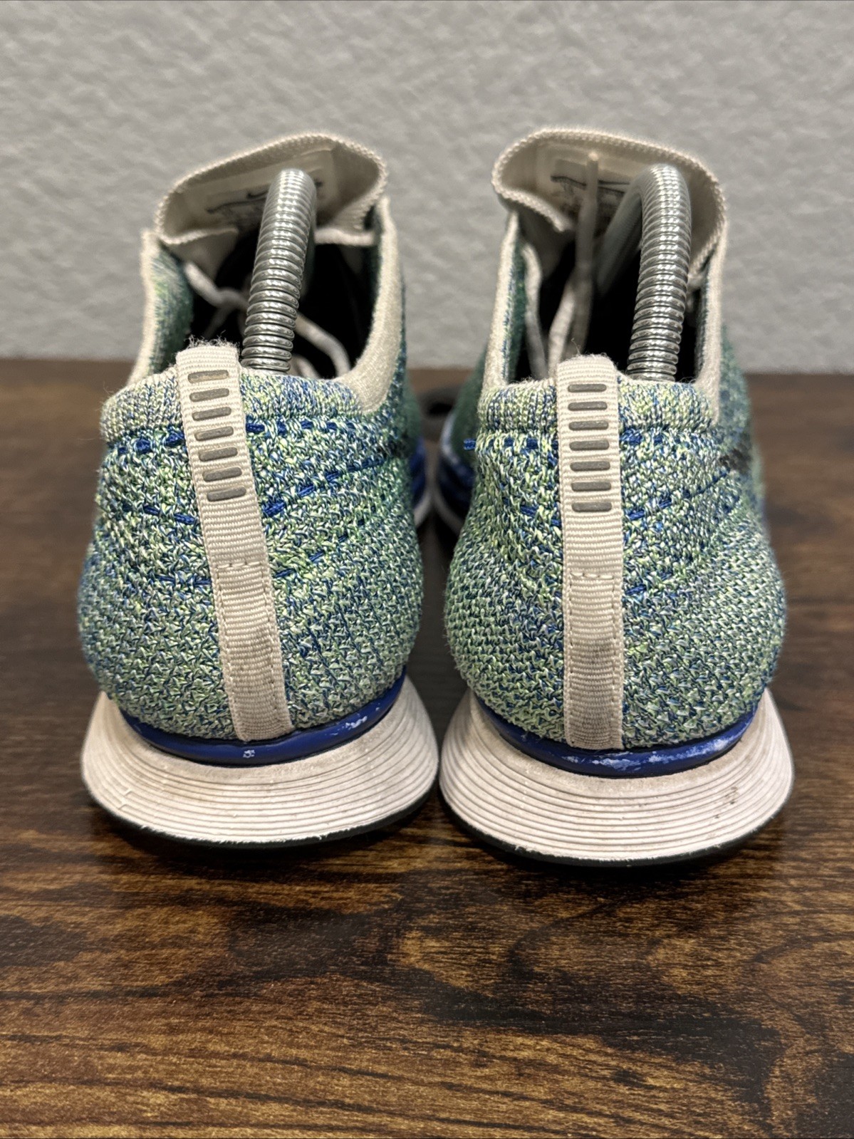 Nike Flyknit Racer Tranquil Teal Blue White 526628-810 Shoes Racer Men’s Size 10