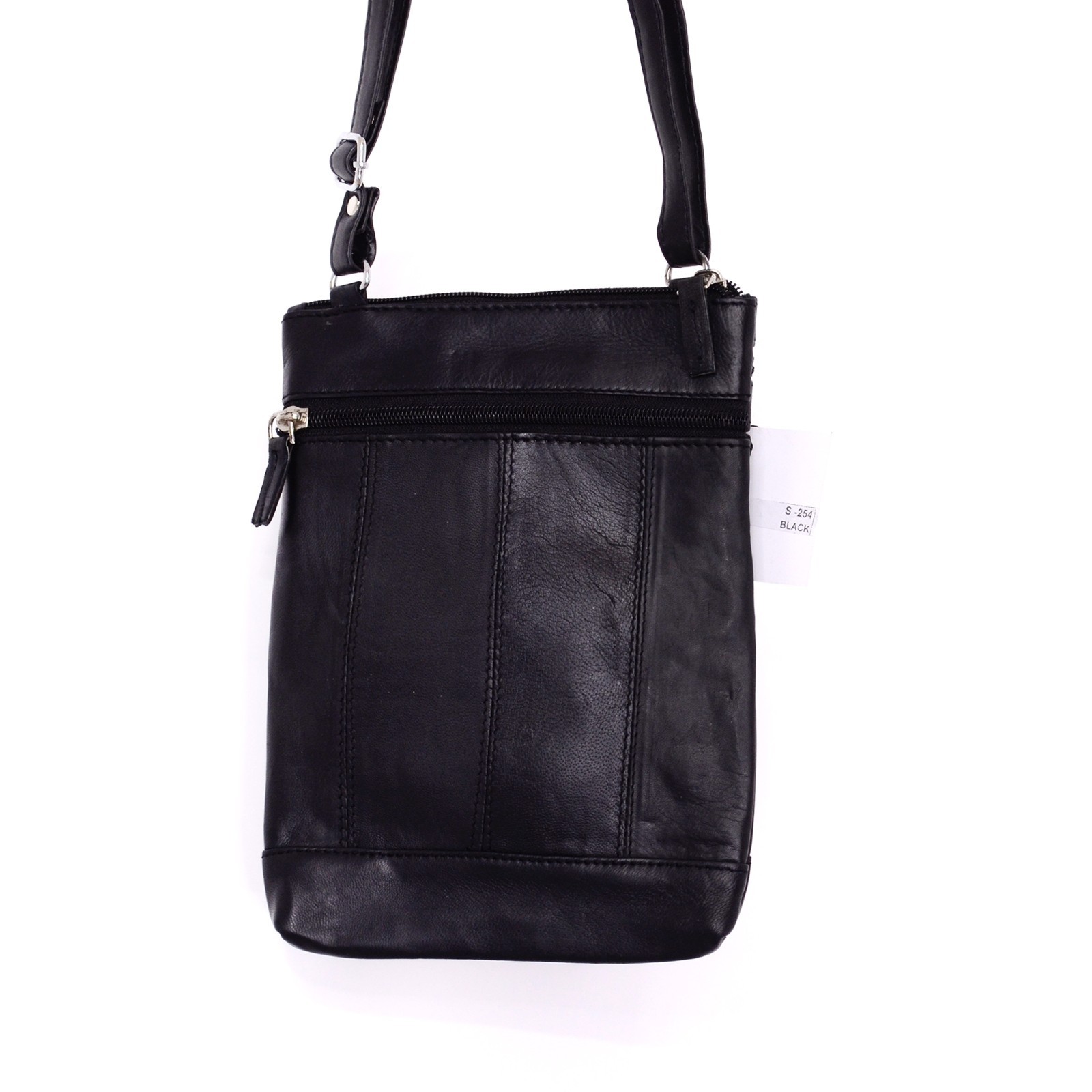 Real Leather Shoulder Bag Handbag Purse Cross Body Organizer Smart Phone Pockets