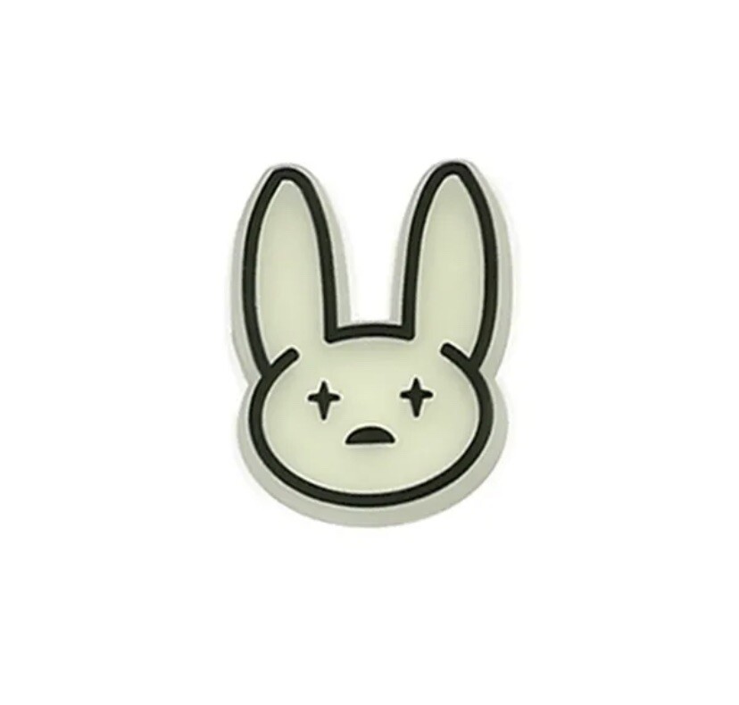 Bad Bunny Glow In The Dark Charm For Crocs Shoe Charms – 14 Pieces