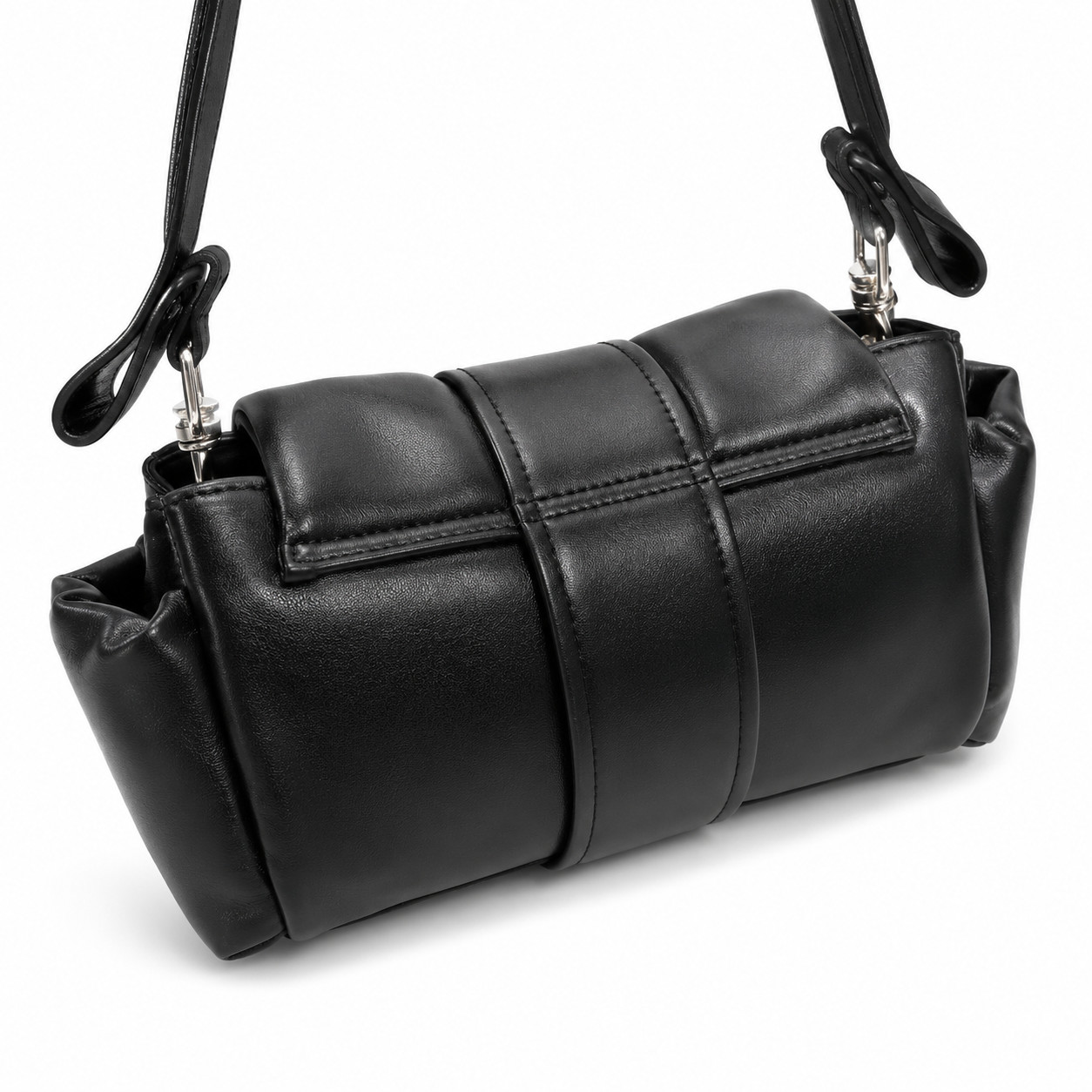 Black Leather Handbag Women Shoulder Bag Tote Purse New Outlet Fashion