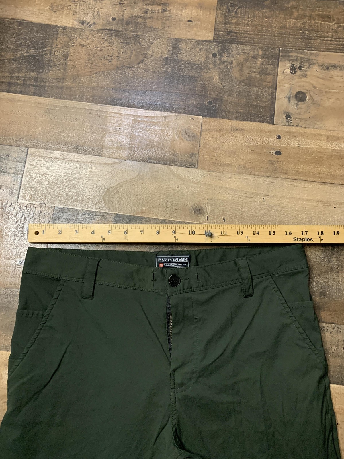 686 Everywhere Pants Mens 34×30 Green Slim Fit Stretch Hiking Tech Softshell