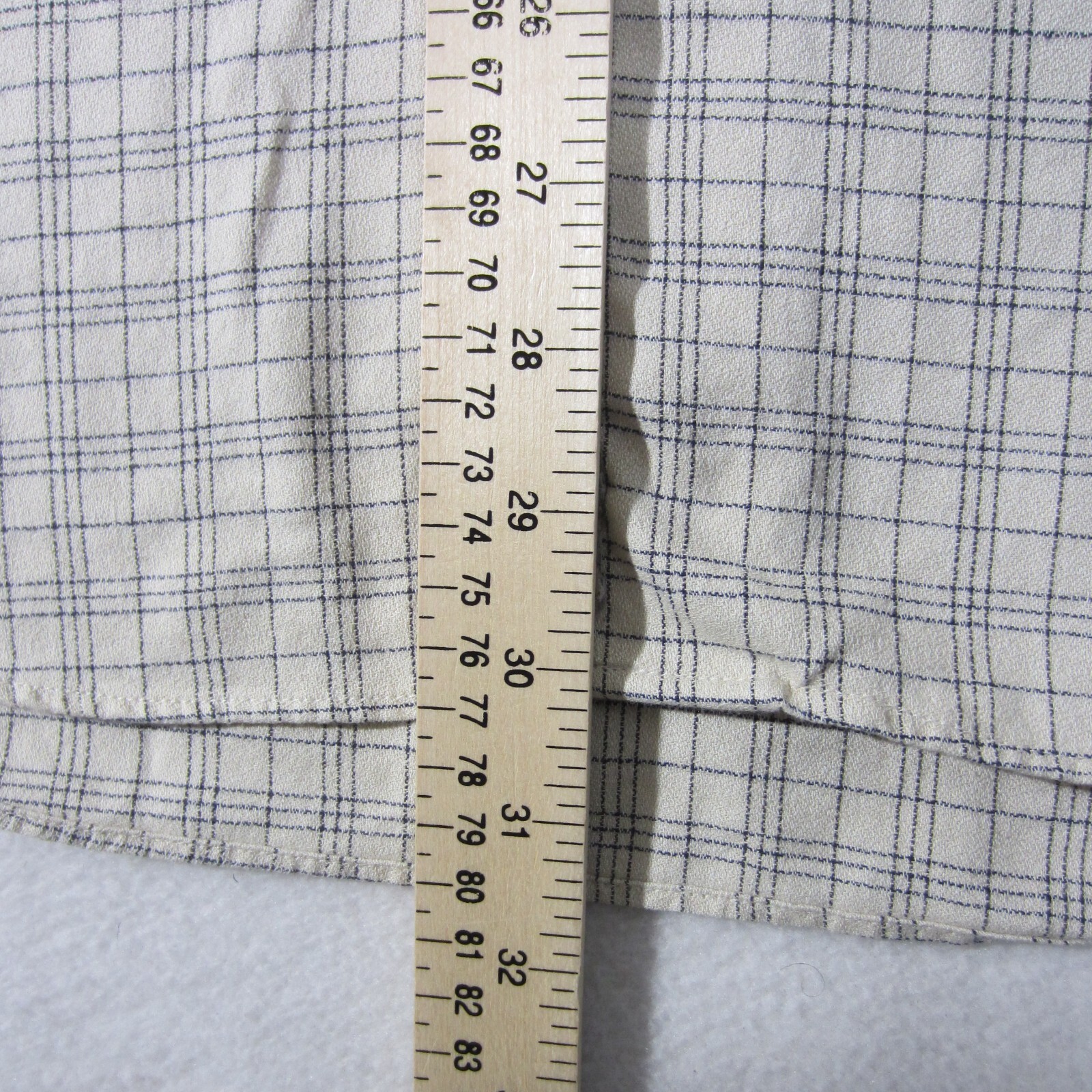 Murano Shirt Mens Beige White Blue Button Up Short Sleeve Casual Men 1626