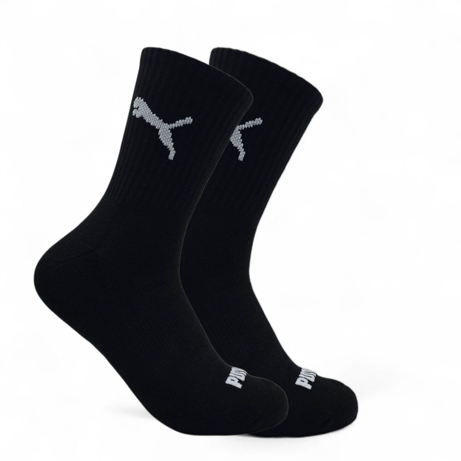 Puma Men’s Quarter High Mid High Athletic Socks 6 Pairs