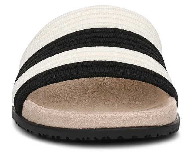 NEW | Vionic Women’s Evie Knit Slide Sandal, Black Ivory