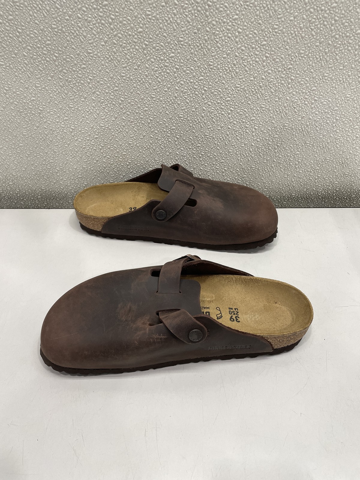 Birkenstock Boston Oiled Leather Clog Unisex W8, M6 In Habana