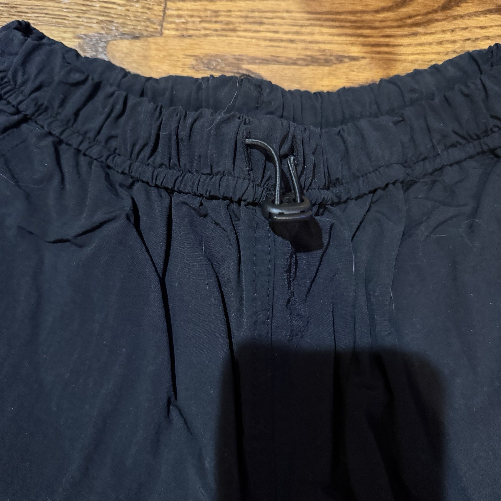 Art Class Teens Black Cargo Pants L (10/12) Solid Pockets Elastic Drawstring