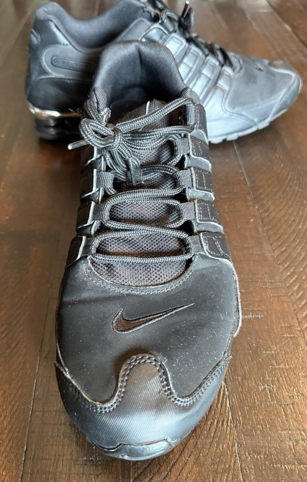 Nike Shox NZ Premium Black Chrome Black/Black-Chrome Low Top Lace Up 536184-001