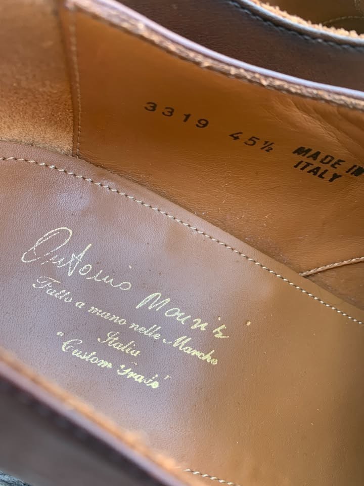 antonio maurizi leather oxford shoe 11.5