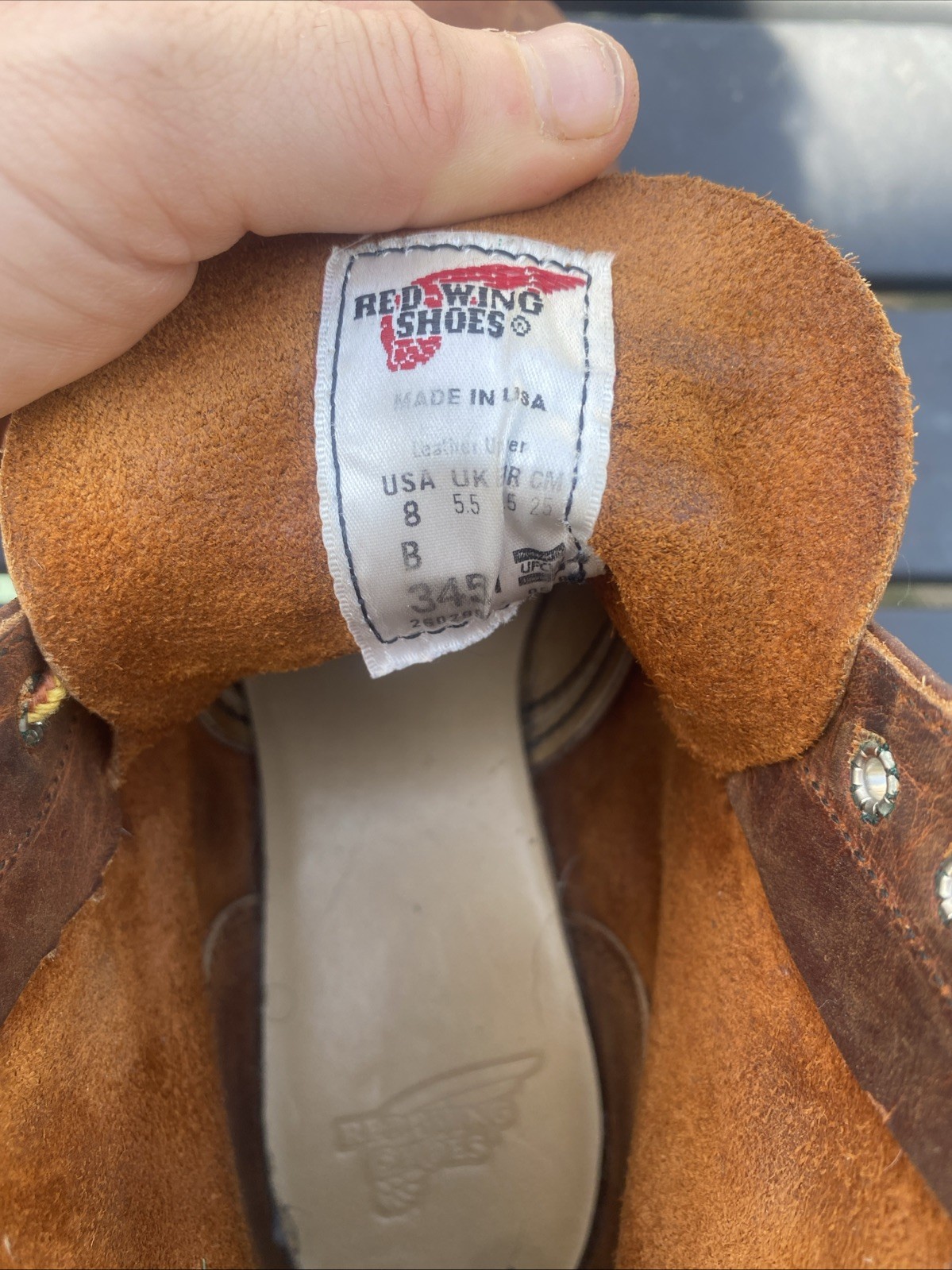 Red Wing Round Toe Boot Women’s #3451 Size 8B in Copper Rough & Tough leather