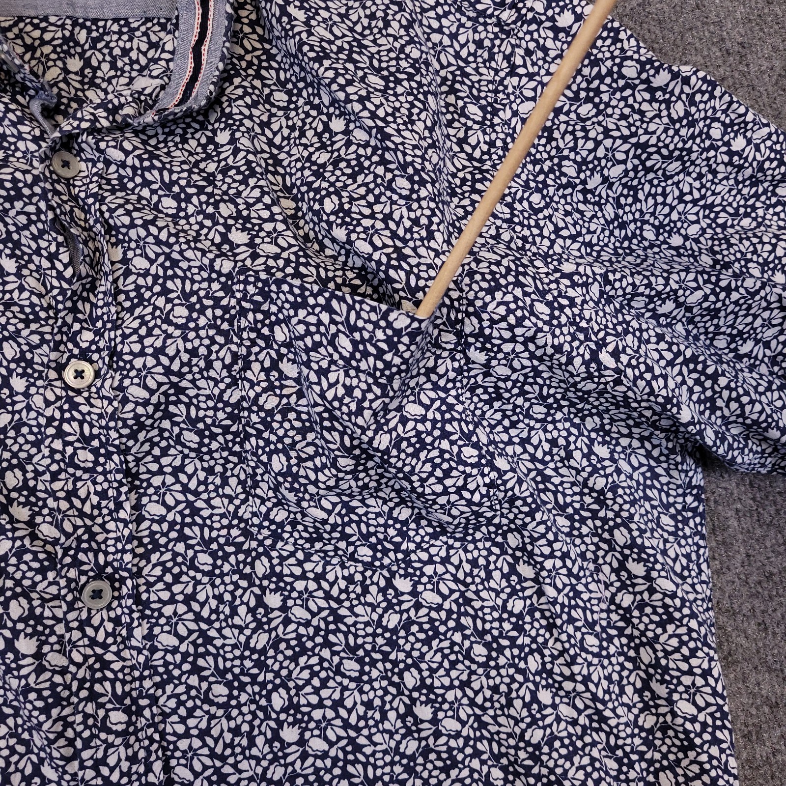 7D 7 Diamonds Renegade Parade Mens XL Abstract All Over Rayon Blend Button Down