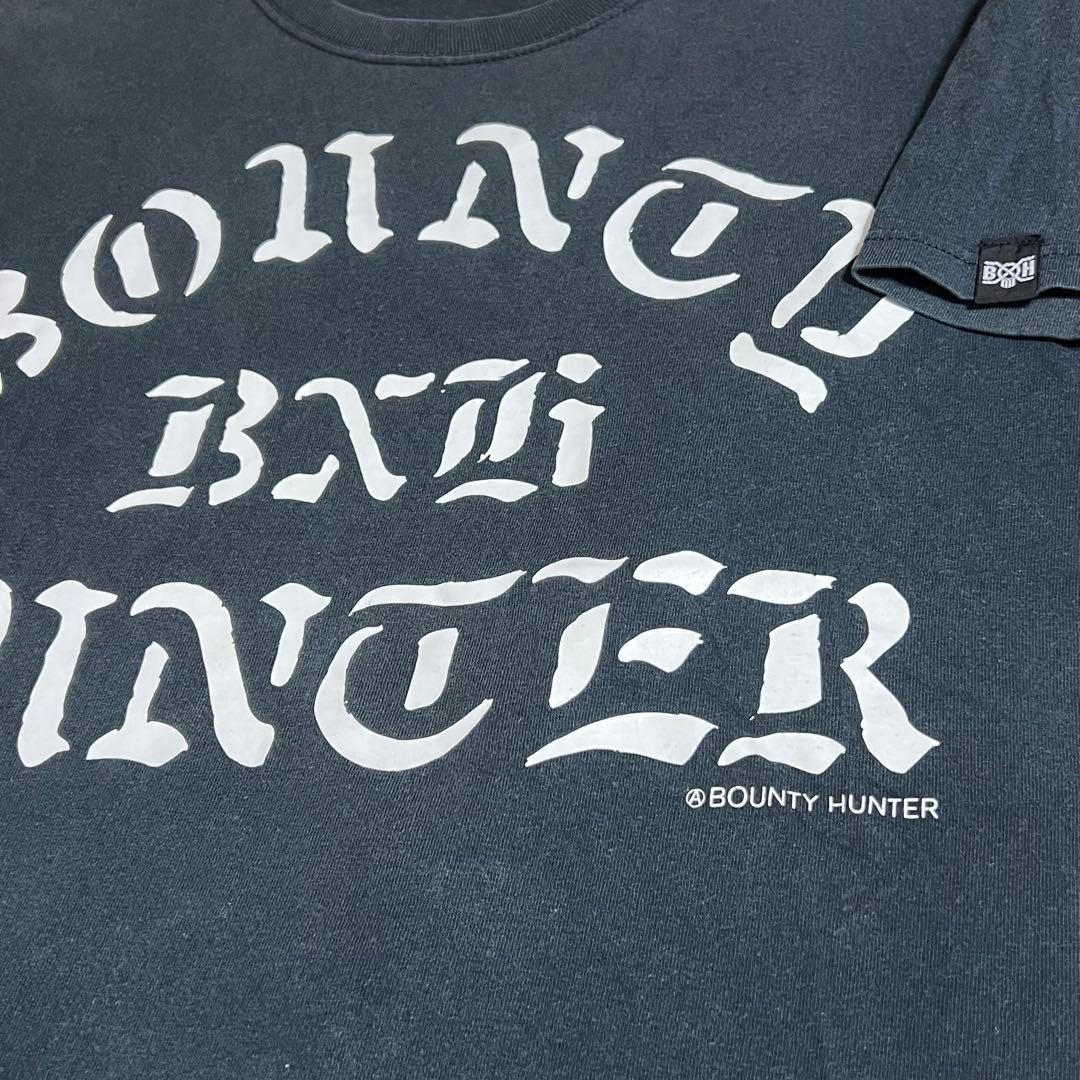 BOUNTY HUNTER Faded Black Graphic Tee M BxH Tokyo Harajuku Vintage Aged Shirt