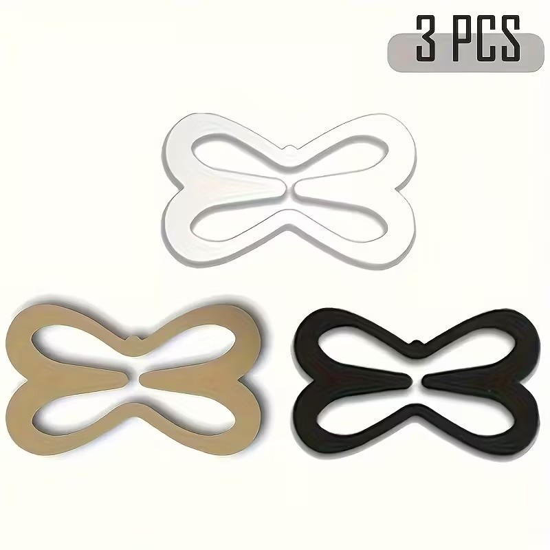 3pcs Bra Strap Converter Clips Hidden Anti-Slip Lift Adjustment Accessory Multi