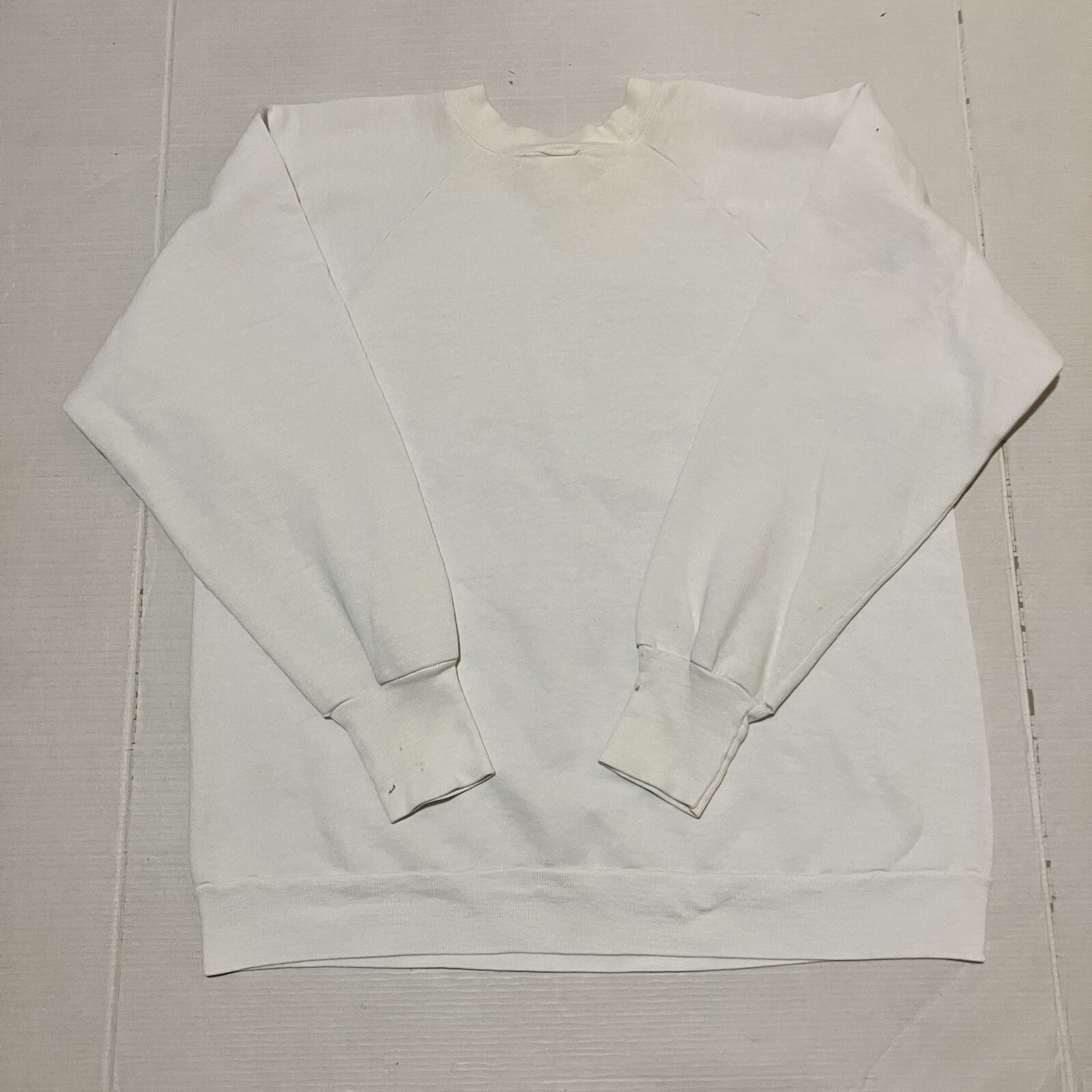 Vintage 90’s 80’s New Your Jets NFL Sweatshirt Medium Logo 7 White Made In USA