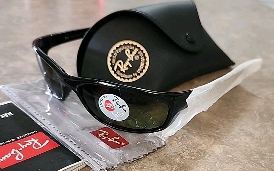Ray-Ban Polarized Small Predator Active Lifestyle Sunglasses RB4115 601/9A Wrap
