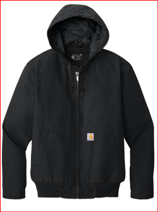 New CT104050 Carhartt® Washed Duck Active Jac Black in Package Large