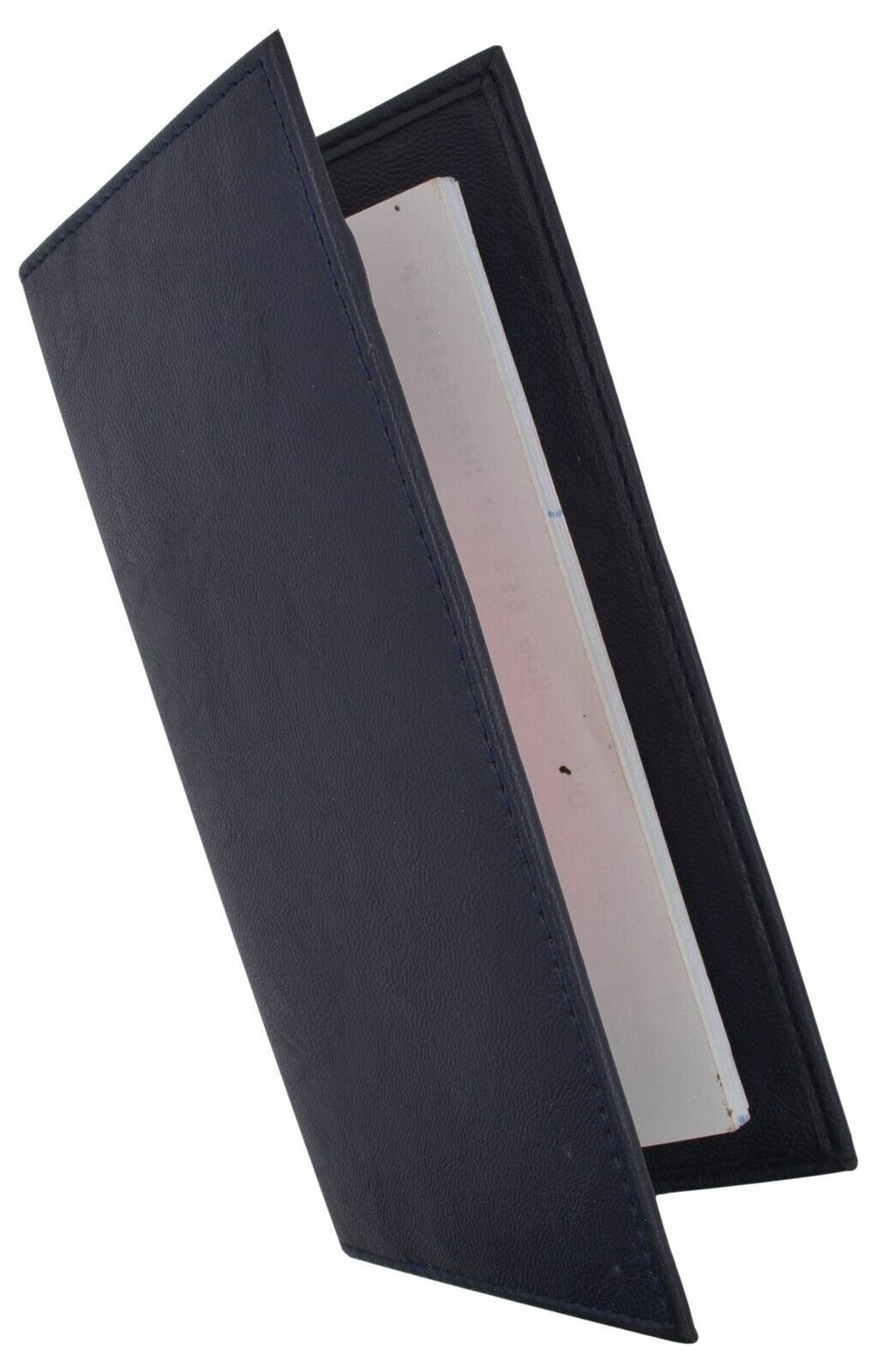 Basic PU Leather Blue Checkbook Covers