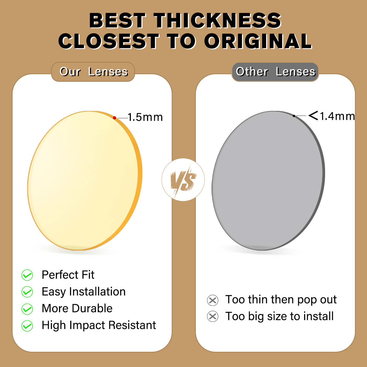 Anti-Scratch Polarized Replacement Lenses for Oakley Clifden OO9440 56mm Frame