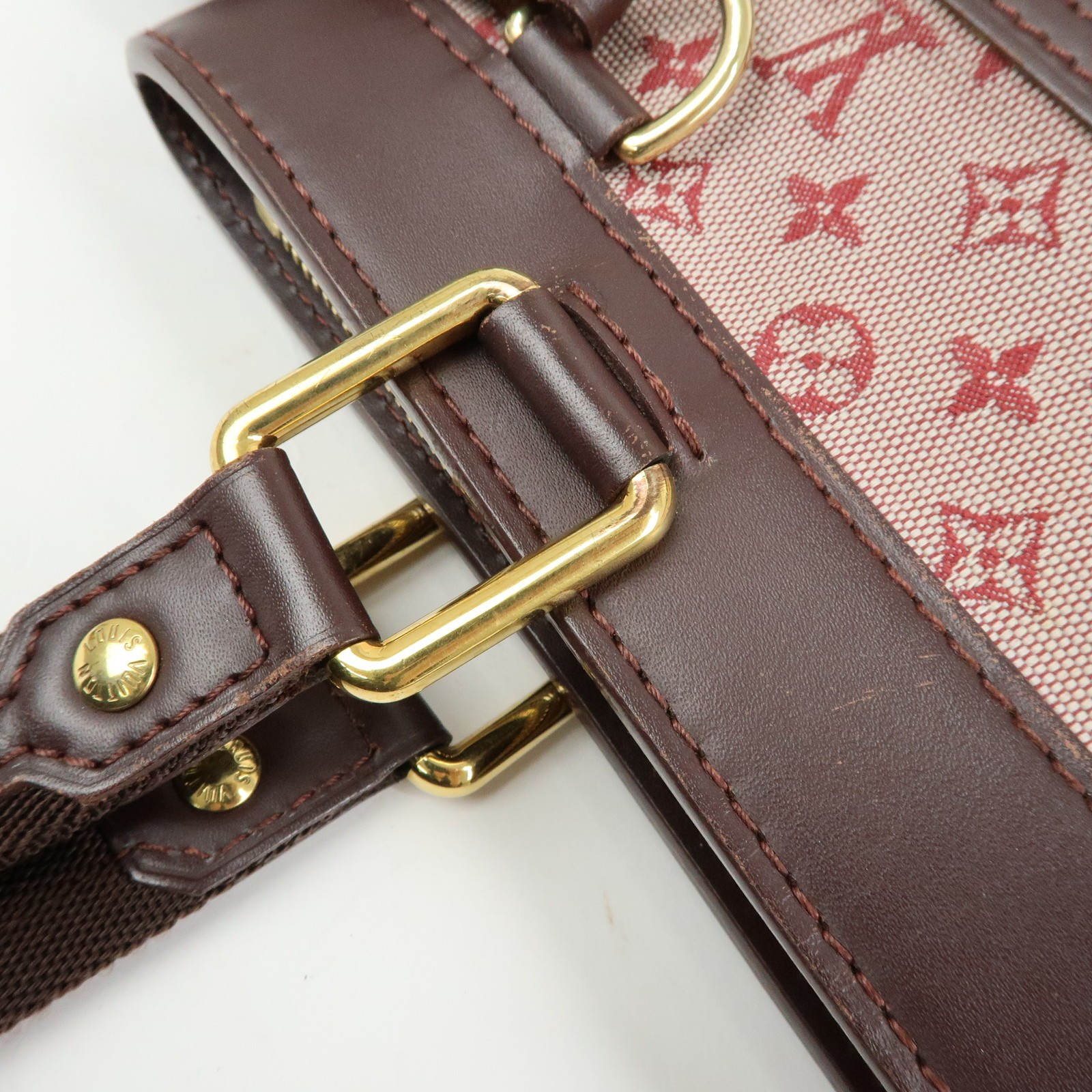 Louis Vuitton Monogram Mini Lucille PM Hand Bag Cerise M92678 Authentic Used F/S