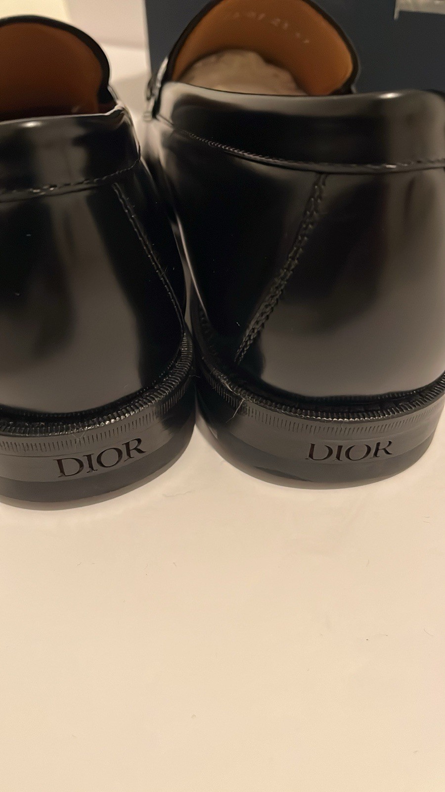 Dior Granville Loafer Black Polished Calfskin CD Buckle EU 43 US 10 New In Box