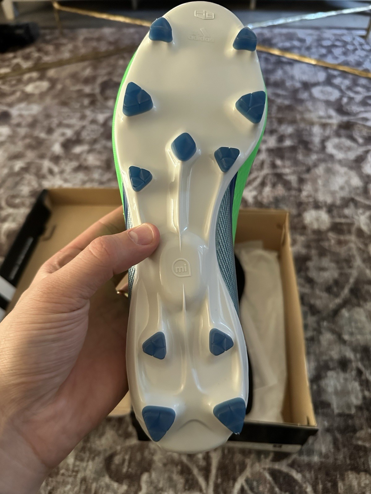 adidas adizero F50 TRX FG Soccer Cleats Green/Blue/White G65310
