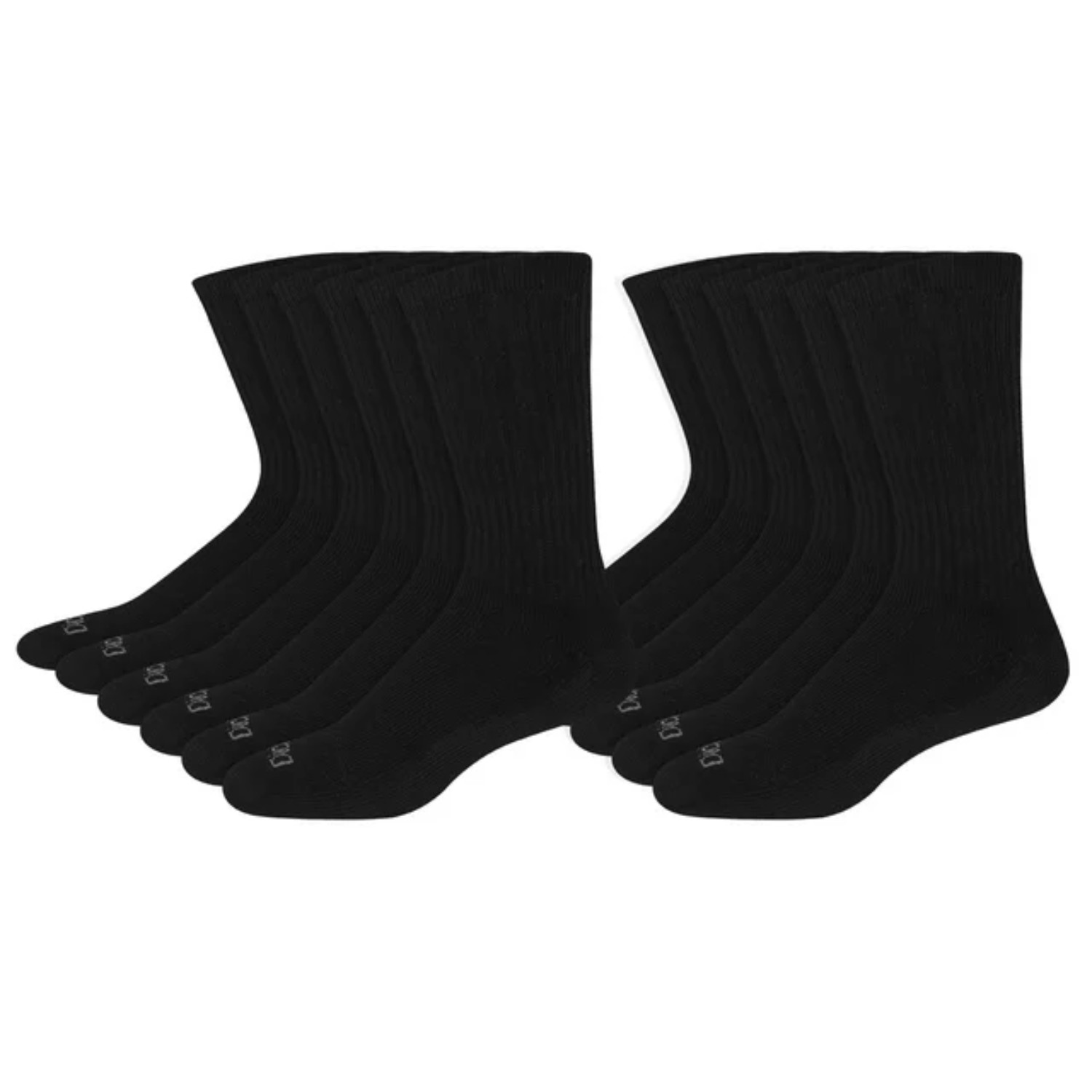 12-Pack Dickies Men’s Value Work Crew Sock, Black, Size 6-12, Free Shipping